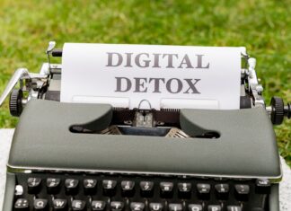 The Benefits of Unplugging: How a Digital Detox Enhances Your Mental Health typography technology computer keyboard