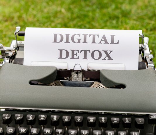 The Benefits of Unplugging: How a Digital Detox Enhances Your Mental Health typography technology computer keyboard