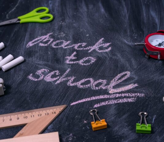 Children’s Health and Back-to-School Tips green and gray scissors