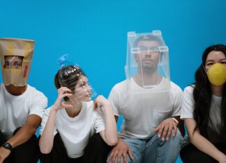 COVID-19 Updates and Information people wearing diy masks