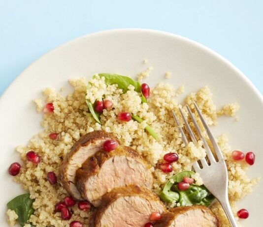 Pork Tenderloin with Quinoa Pilaf